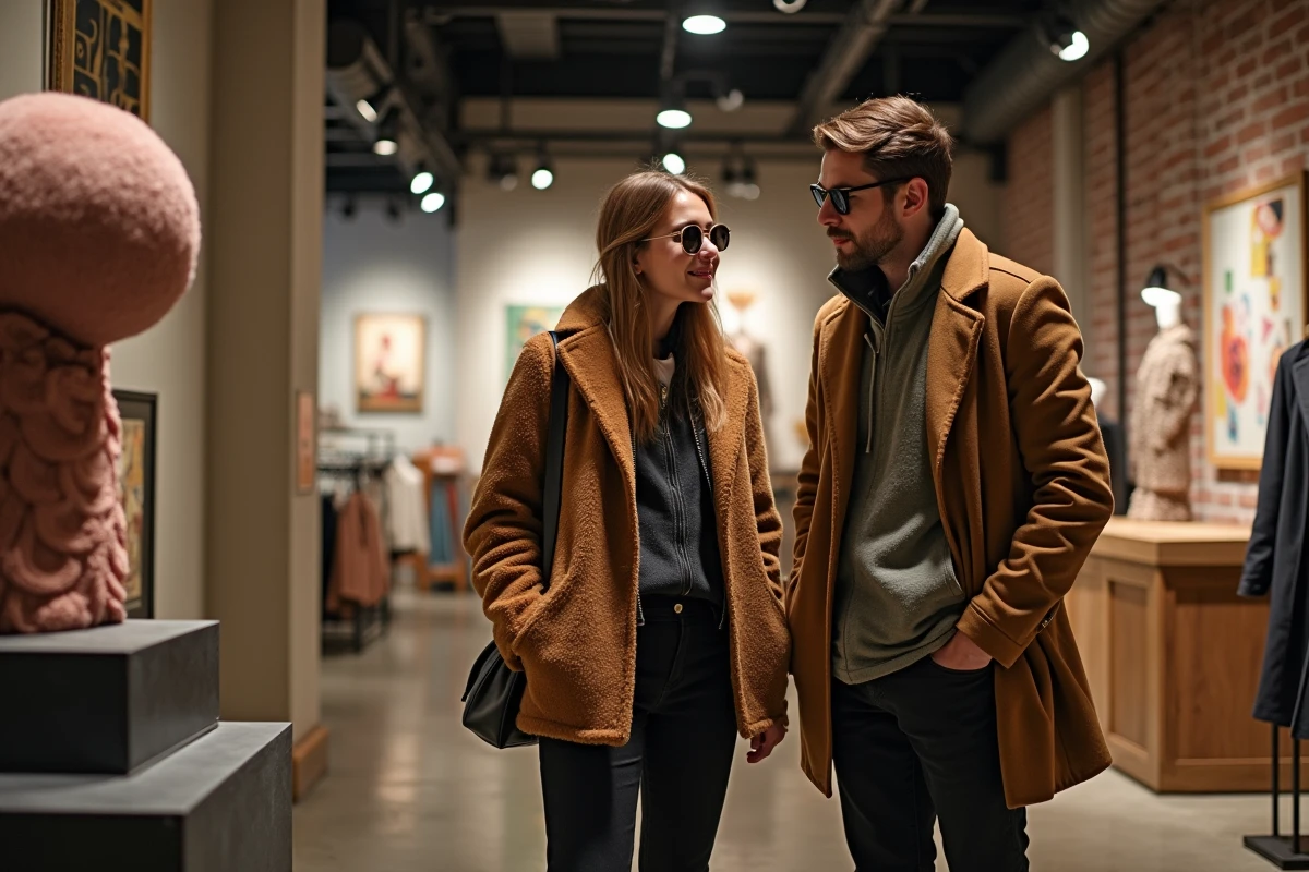 Deux créatifs discutant d